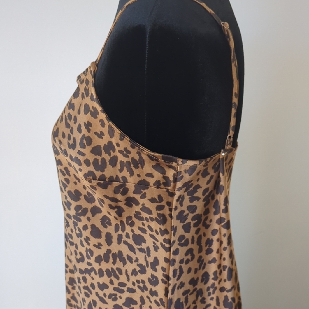 a new day Animal Leopard Print Slip Dress Medium - Picture 3 of 10